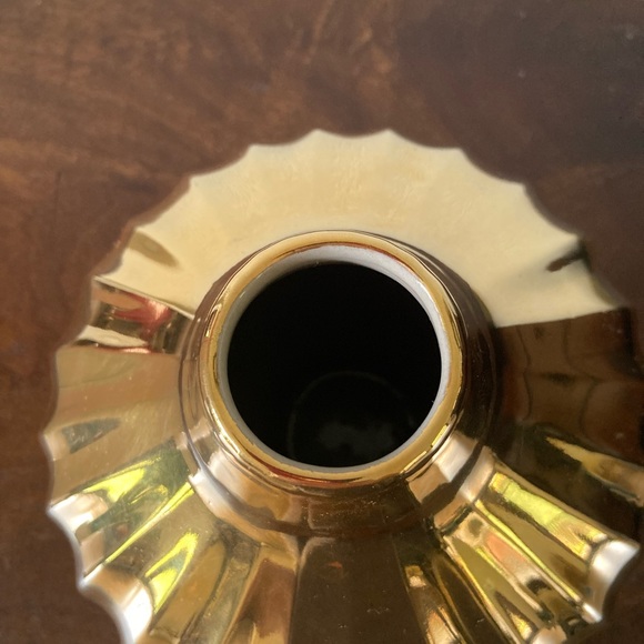 Jonathan Adler Lantern Collection Gold Vase - Picture 2 of 5